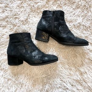Shimmery Suede Vagabond Bootie